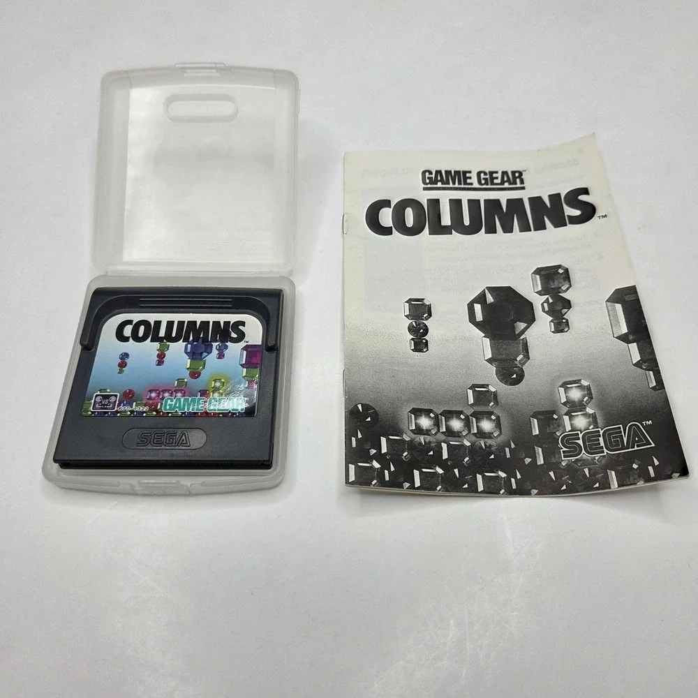Sega Game Gear Columns Video Game Cartridge with Manual Vintage Puzzle Japan G7